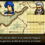 Foto del mapa del juego con personajes importantes de cada región